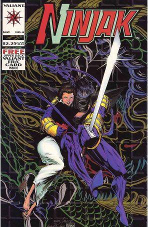 Ninjak 4 published by Valiant with cover art by Mark Moretti