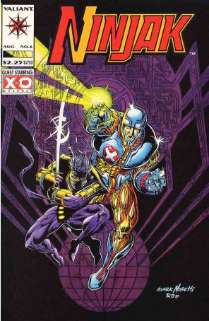 Ninjak 6 published by Valiant with cover art by Mark Moretti
