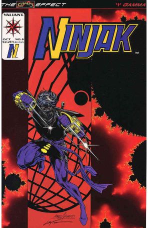 Ninjak 8 published by Valiant with cover art by Mark Andretti