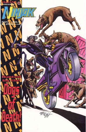 Ninjak 9 published by Valiant with cover art by Steve Ellis