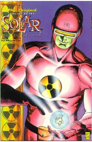 The Original Doctor Solar, Man of the Atom 1 published by Valiant with cover art by Paul Smith