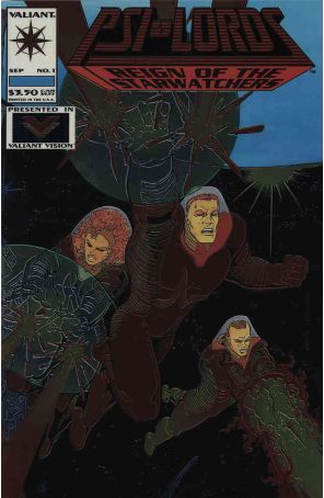 Psi-Lords 1 published by Valiant with cover art by Mike Leeke