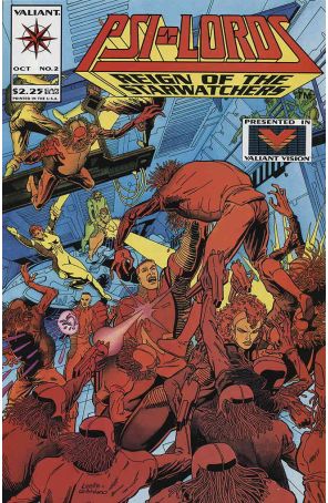 Psi-Lords 2 published by Valiant with cover art by Mike Leeke