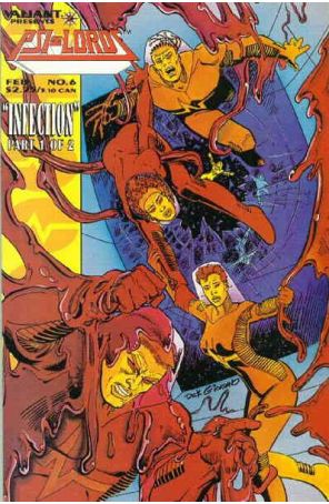 Psi-Lords 6 published by Valiant with cover art by Dick Giordano