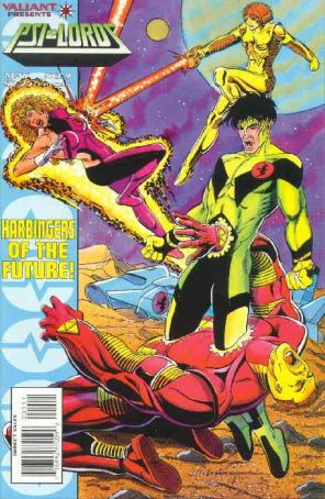 Psi-Lords 9 published by Valiant with cover art by Mike Leeke