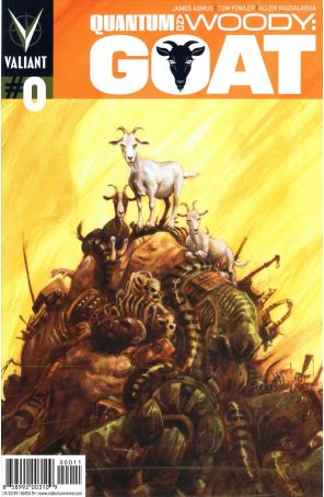 Quantum And Woody (2nd Series) 0 published by Valiant with cover art by Tom Fowler
