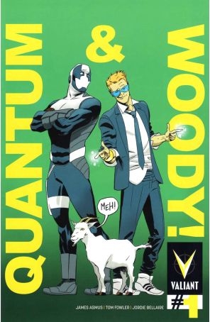 Quantum And Woody (2nd Series) 1A published by Valiant with cover art by Marcos Martin