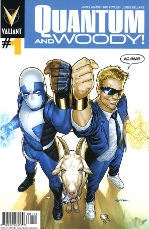 Quantum And Woody (2nd Series) 1 published by Valiant with cover art by Ryan Sook