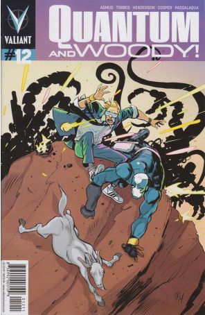 Quantum And Woody (2nd Series) 12 published by Valiant with cover art by Tom Fowler