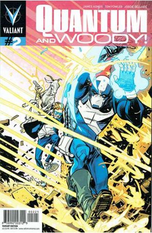 Quantum And Woody (2nd Series) 2A published by Valiant with cover art by Tom Fowler
