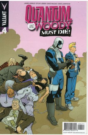 Quantum And Woody Must Die 4A published by Valiant with cover art by Mike Hawthorne