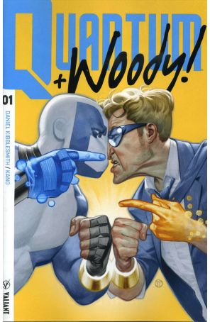 Quantum and Woody! (3rd Series) 1A published by Valiant with cover art by Julian Totino Tedesco