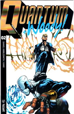 Quantum and Woody! (3rd Series) 2B published by Valiant with cover art by Geoff Shaw