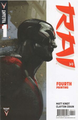 Rai (2nd Series) 1 (4th) published by Valiant with cover art by Clayton Crain