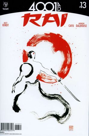 Rai (2nd Series) 13A published by Valiant with cover art by David Mack