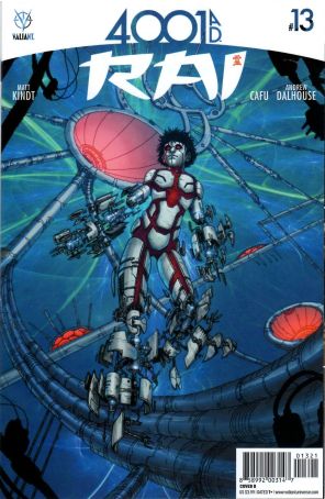 Rai (2nd Series) 13B published by Valiant with cover art by Cafu