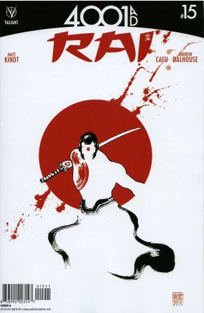 Rai (2nd Series) 15A published by Valiant with cover art by David Mack