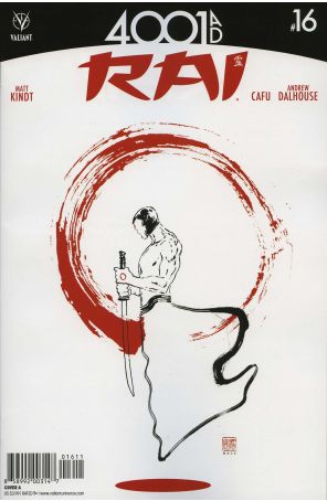 Rai (2nd Series) 16A published by Valiant with cover art by David Mack