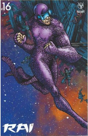 Rai (2nd Series) 16D published by Valiant with cover art by Ryan Lee