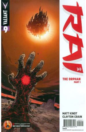 Rai (2nd Series) 9B published by Valiant with cover art by Ryan Sook