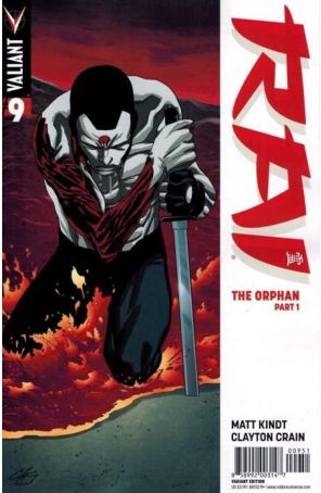 Rai (2nd Series) 9E published by Valiant with cover art by Clayton Henry