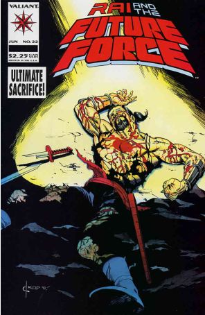 Rai and the Future Force 22 published by Valiant with cover art by Dave Ross