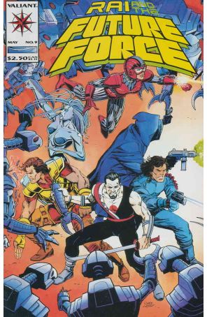 Rai and the Future Force 9 published by Valiant with cover art by Sean Chen