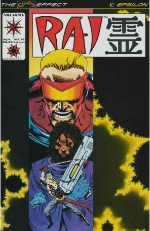 Rai 26 published by Valiant with cover art by Dave Ross