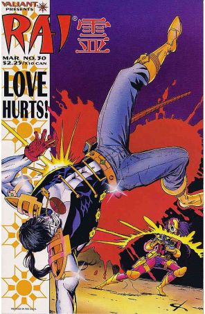 Rai 30 published by Valiant with cover art by Dave Ross