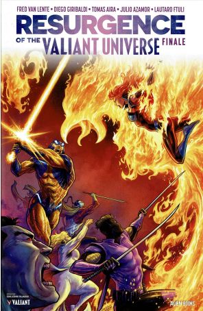 Resurgence of the Valiant Universe: Finale 1A published by Valiant with cover art by Guillermo Fajardo