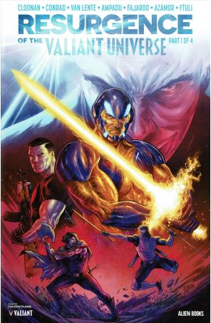Resurgence of the Valiant Universe 1A published by Valiant with cover art by Guillermo Fajardo