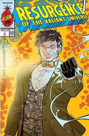 Resurgence of the Valiant Universe 3C published by Valiant with cover art by Richard Ortiz