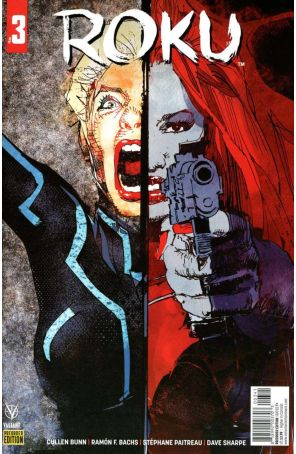 Roku 3D published by Valiant with cover art by Bill Sienkiewicz
