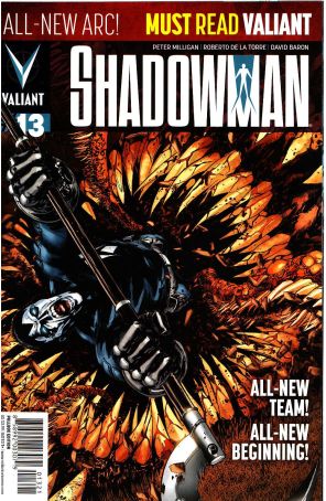 Shadowman (4th Series) 13A published by Valiant with cover art by Miguel Angel Sepulveda