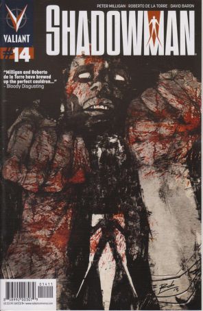 Shadowman (4th Series) 14 published by Valiant with cover art by Roberto De La Torre