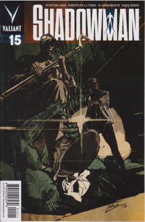 Shadowman (4th Series) 15 published by Valiant with cover art by Roberto De La Torre