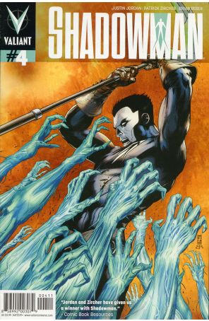 Shadowman (4th Series) 4 published by Valiant with cover art by Patrick Zircher