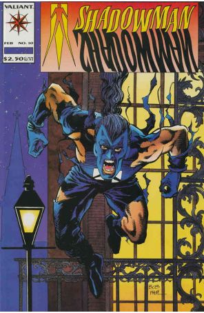 Shadowman 10 published by Valiant with cover art by Bob Hall