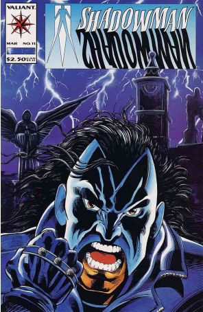 Shadowman 11 published by Valiant with cover art by Bob Hall