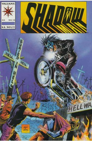 Shadowman 14 published by Valiant with cover art by Bob Hall