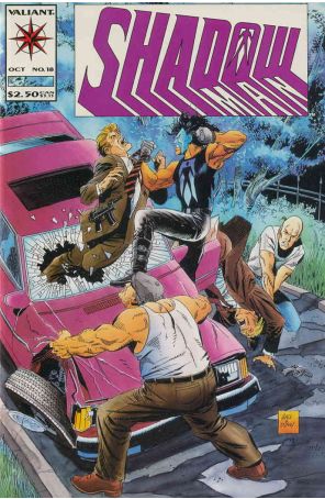 Shadowman 18 published by Valiant with cover art by Bob Hall