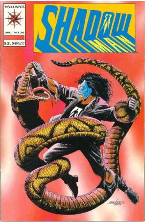 Shadowman 20 published by Valiant with cover art by Mark Moretti