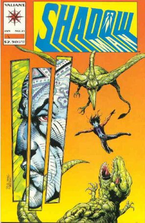Shadowman 21 published by Valiant with cover art by Bob Hall