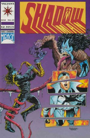 Shadowman 23 published by Valiant with cover art by Bob Hall
