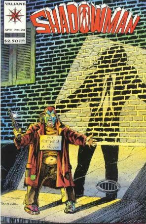 Shadowman 24 published by Valiant with cover art by Bob Hall