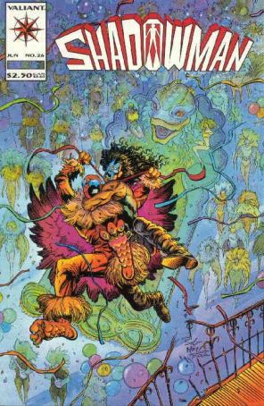 Shadowman 26 published by Valiant with cover art by Bob Hall