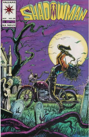 Shadowman 28 published by Valiant with cover art by Bob Hall