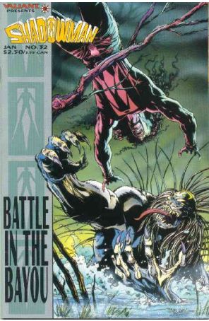 Shadowman 32 published by Valiant with cover art by Bob Hall