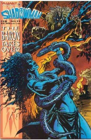Shadowman 33 published by Valiant with cover art by Bob Hall