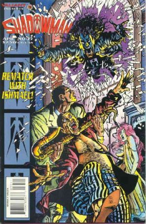Shadowman 35 published by Valiant with cover art by Bob Hall